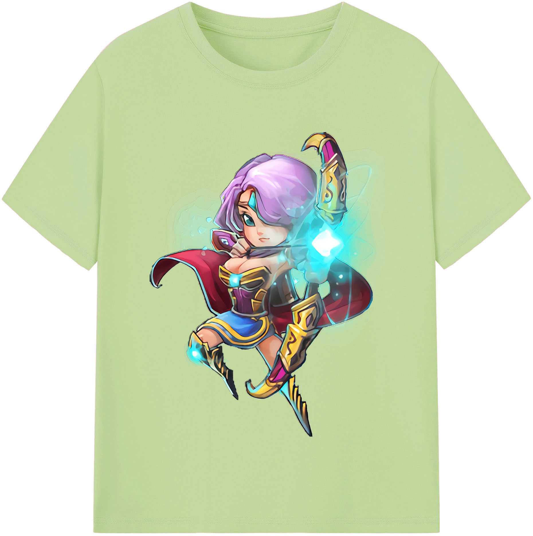リーグ・オブ・レジェンド League of Legends LOL 綿100％半袖Tシャツ（フロントプリント）